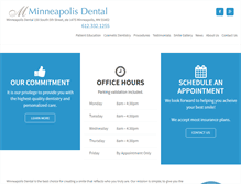 Tablet Screenshot of mplsdental.com